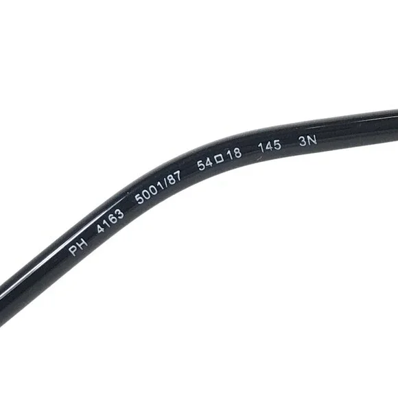 Polo Ralph Lauren Sunglasses PH4163 5001/87 Shiny Black Frames with Gray Lenses - Picture 10 of 11